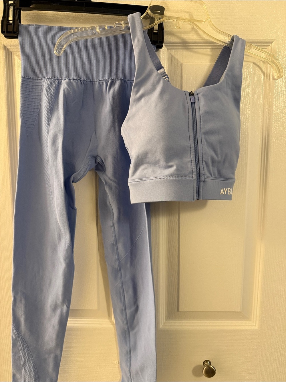 AYBL Light Blue leggings and sports bra set